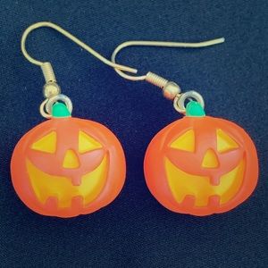 Jack-O-Lantern Drop Earrings